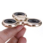 Wholesale Aluminum Metal Classic Fidget Spinner Hand Stress Reducer Toy for Anxiety Adult, Child (Gold)